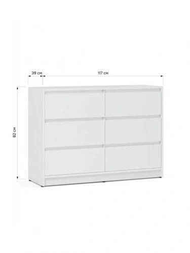 Комод ЭлиГард Brighton 6S (Белый)