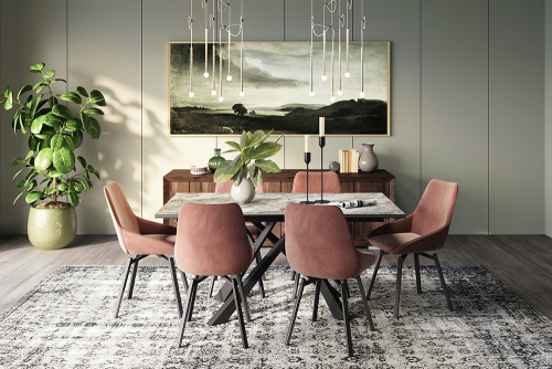 Стул B813-m ROSA VL 34 BK