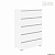 Комод Кортекс Мебель БАРИ 80-5ш (Белый/Белый/Белый)