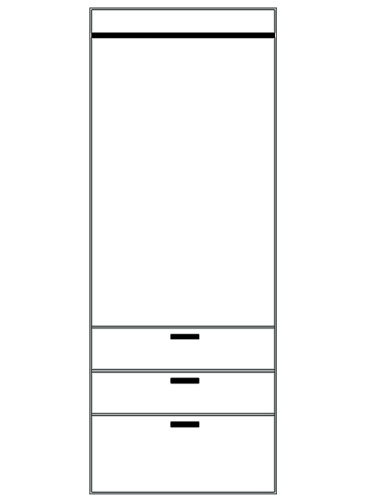 Шкаф anrex OSKAR 2D3S