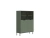 Шкаф BRW Paloma REG2W2D/140 (Черный/Дымчатый зеленый)
