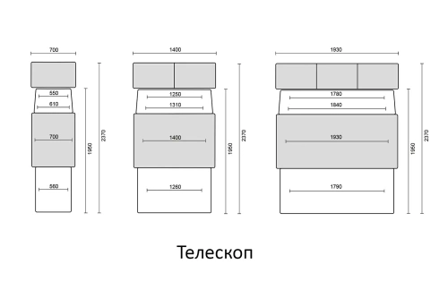 Модульный диван Петрамебель Айпетри Комфорт