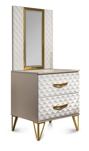 Тумба прикроватная ЭРА Lara Белый глянец