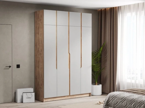 Шкаф Элигард AURA 4Dа (Дуб вотан/Дымчатый алмаз)