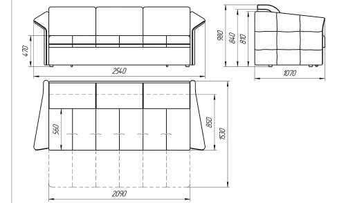 Диван-кровать Лама-мебель Толедо