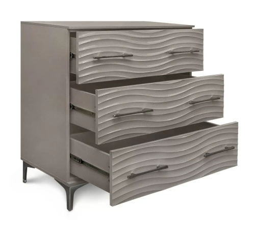 Комод ЭРА Gravita Серый камень глянец