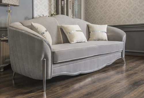 Диван-кровать ЭРА Gravita 3-х местный Серый серебро