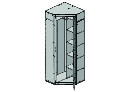 Шкаф anrex OSKAR угловой с полками L-P