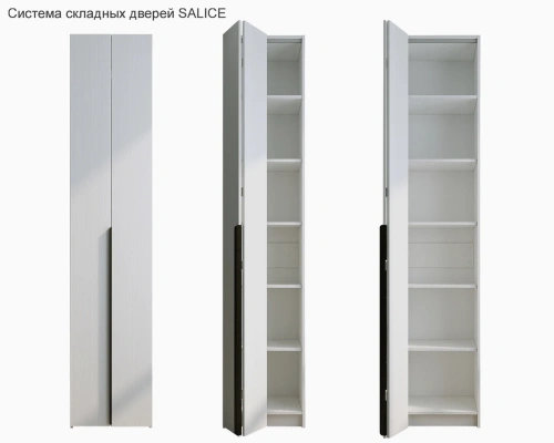 Шкаф Евва Лайн ЛН-1D.450.01 (2Z) (Бодега белый)