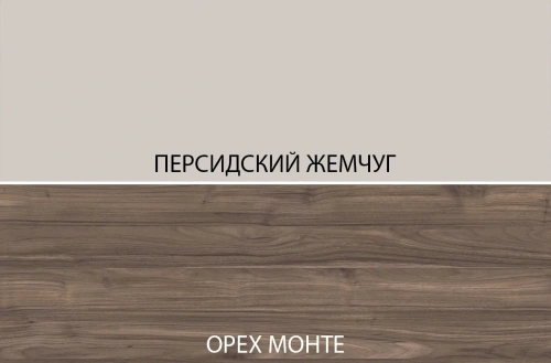 Стол письменный anrex Нико 1D1S2N (Персид жемчуг/Орех монте)