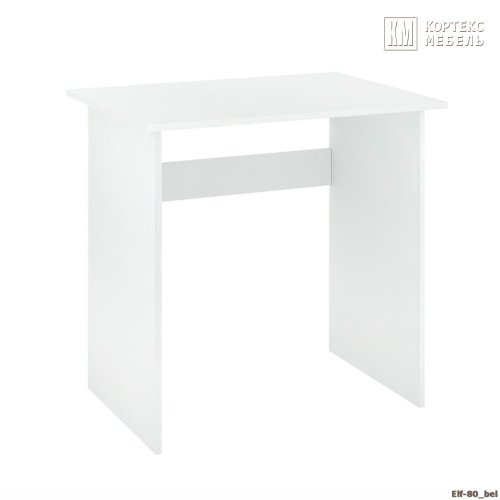 Стол компьютерный КортексМебель ЭЛЬФ 80 (Белый)