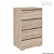 Комод Кортекс Мебель БАРИ 60-4ш (Дуб Сонома/Дуб Сонома/Дуб Сонома)