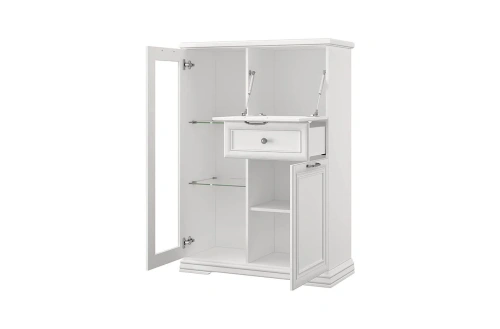 Шкаф с витриной anrex SEVILLA 1V2D1S (Белый)