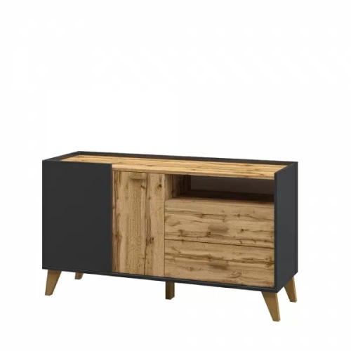 СКАНДИ МН-036-01(1) Тумба (Дуб Вотан + Графит)