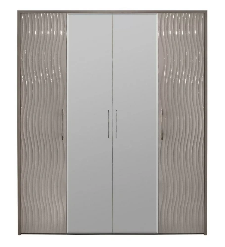 Шкаф ЭРА Gravita 4-дверный Серый камень глянец