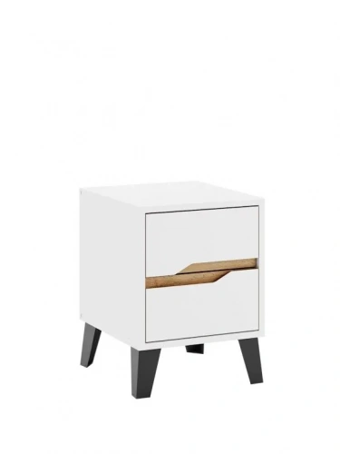 Тумба ЭлиГард прикроватная Eyva 2S (Белый)