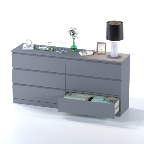Комод Mebelain ВАРМА 6Д Серый