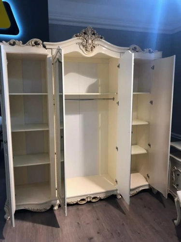 Шкаф ЭРА Джоконда 4-дверный Крем глянец