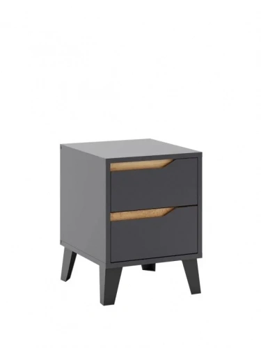 Тумба ЭлиГард прикроватная Eyva 2S (Графит)