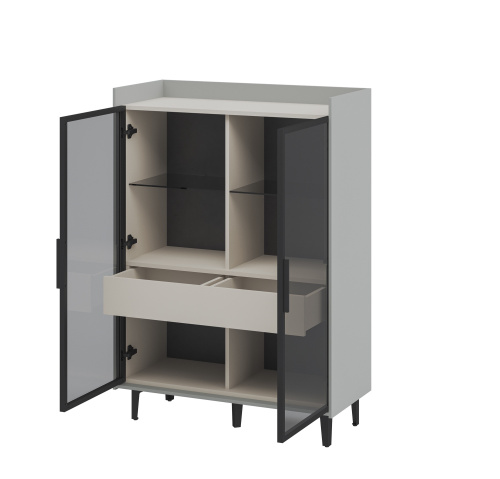 Шкаф комбинированный Мебель-Неман Модена Жемчуг МН-048-23-Ц2