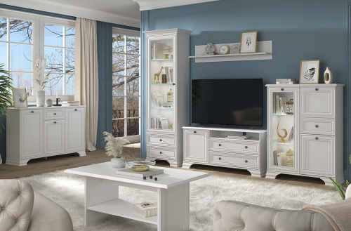 Тумба anrex TIFFANY RTV 1D2SN (белый)