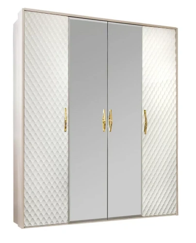 Шкаф ЭРА Lara 4-дверный Белый глянец