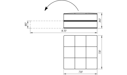 Банкетка Лама-мебель Марио