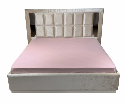 Простыня на резинке 180*200*25 (Пудра)