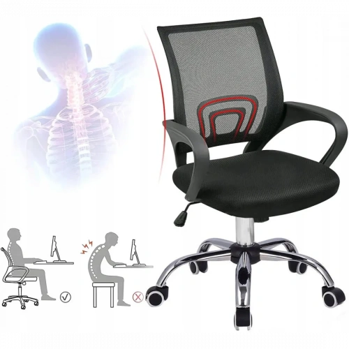 Кресло SitUp MIX 696 Chrome (сетка Black/Black)