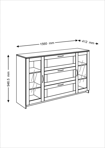 Тумба Новус Индустри Сириус 2.02.03.370.5 (Дуб венге)