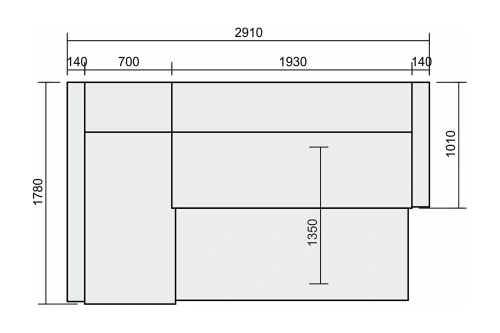 Модульный диван Петрамебель Браво Лайт