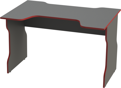 Стол компьютерный Mebelain ВАРДИГ К1 Антрацит/красный