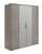 Шкаф ЭРА Gravita 4-дверный Серый камень глянец