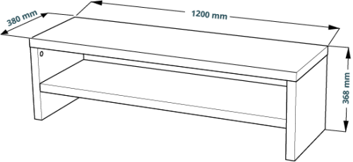Тумба Mebelain ЭНКЕЛЬ TV12 Белый