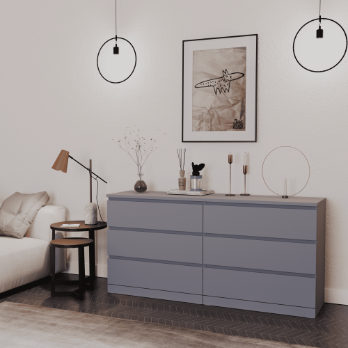 Комод Mebelain ВАРМА 6Д Серый
