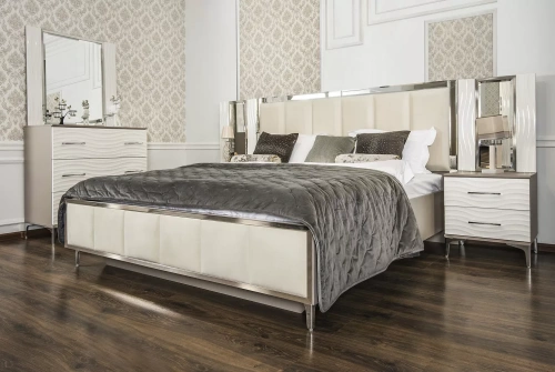 Кровать ЭРА Gravita 180x200 белый глянец