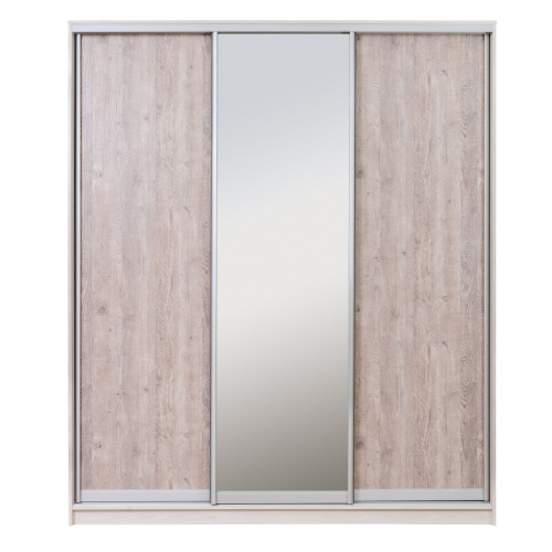 Шкаф-купе РЭЙГРУПП Elgona РГ-01.02 ДЗД (233/240/45) (Ясень снежный/Сосна натуральная)