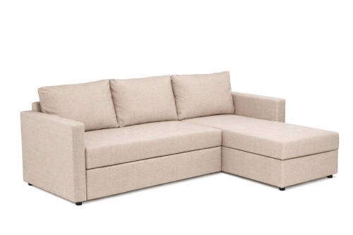 Угловой диван-кровать TILAUS Twist 01 cream с короткими подлокотниками