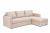 Угловой диван-кровать TILAUS Twist 01 cream с короткими подлокотниками