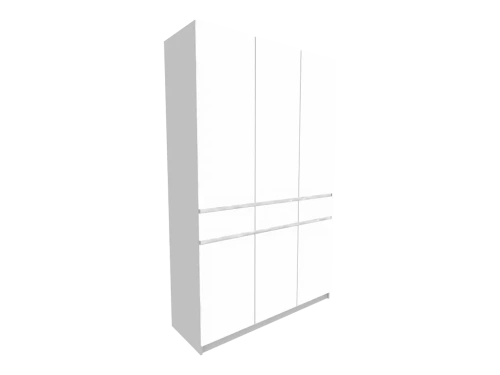 Шкаф Элигард 3 LOCARNO Белый/Белый